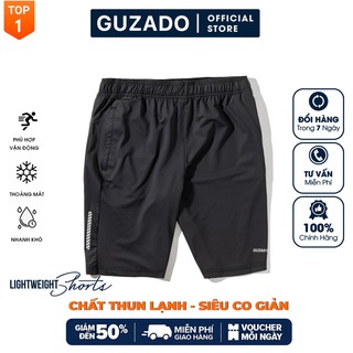 Quần Short Nam Thể Thao Cao Cấp Guzado, Chất Đũi Mềm Mịn, Chống Nhăn Nhàu, Thoải Mái Vận Động GSR05