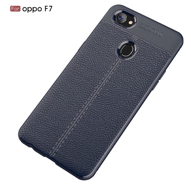 Oppo F7 Oppo F5 ốp dẻo vân da sần chống sốc Autofocus