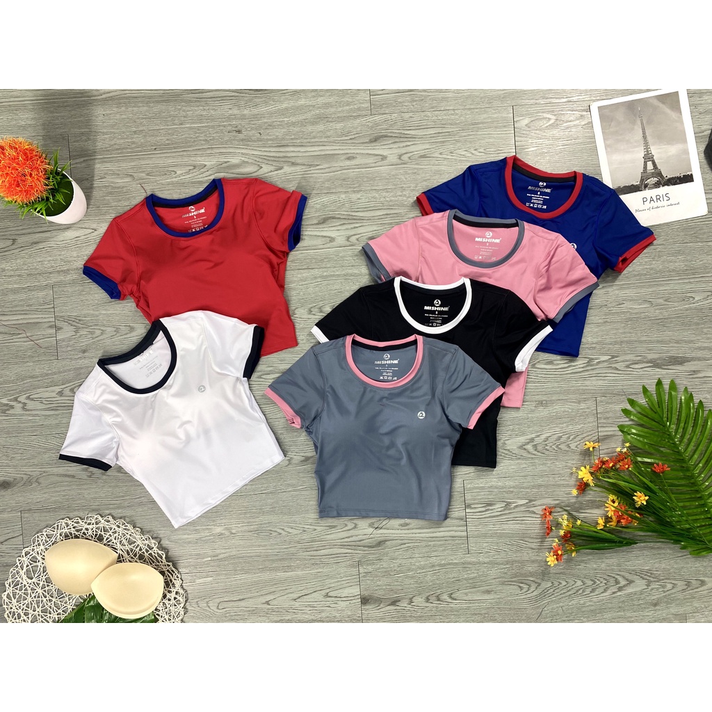 ⭐️ áo crop top nữ gym-yoga ,có lót mút sẵn⭐️