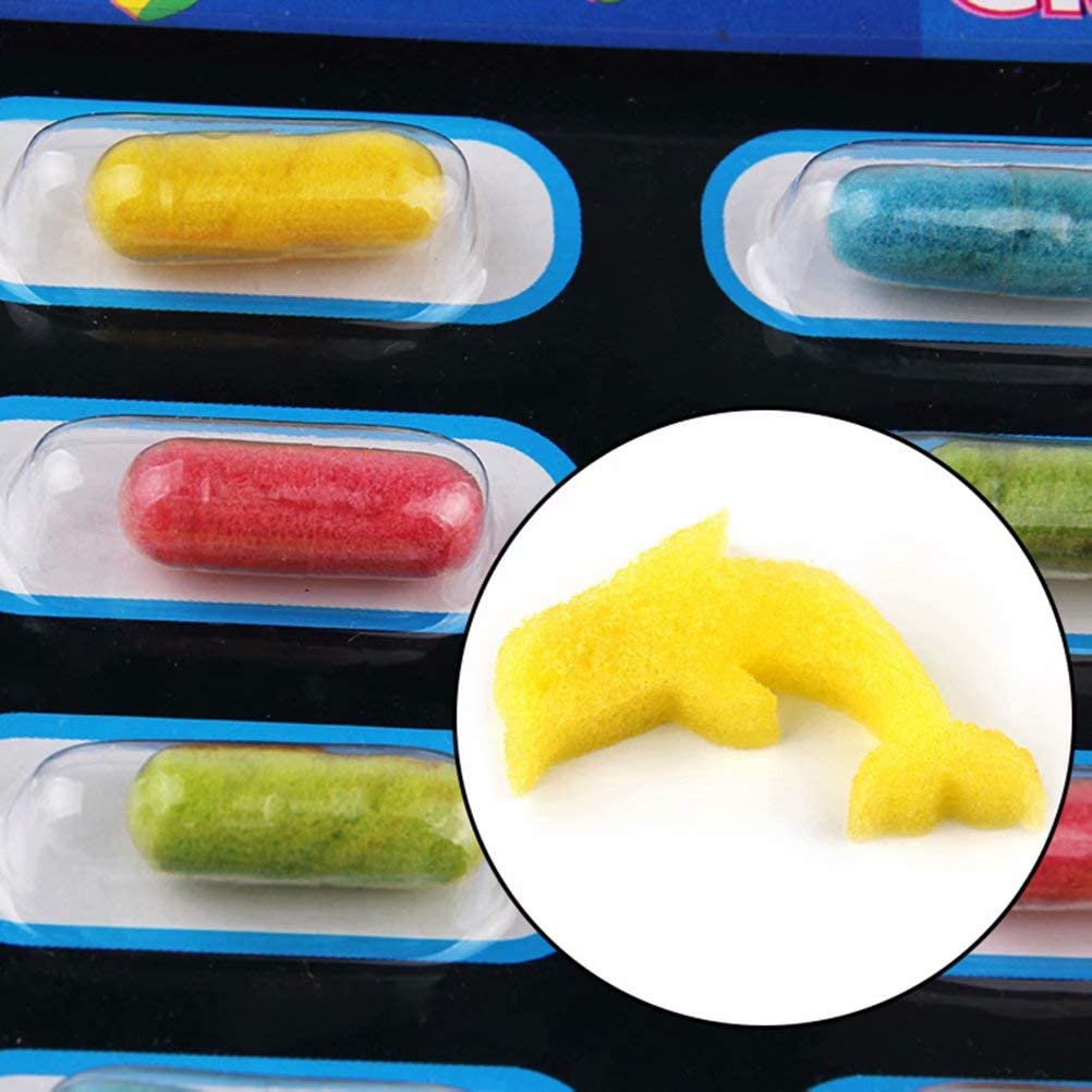 SN-4 Packs Amazing Grow Capsules Growing in Water Animals Toys Capsules Party Supply