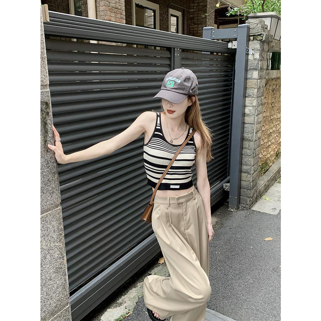 Quần Dài Ống Rộng Lưng Cao Thời Trang Mùa Thu 63195