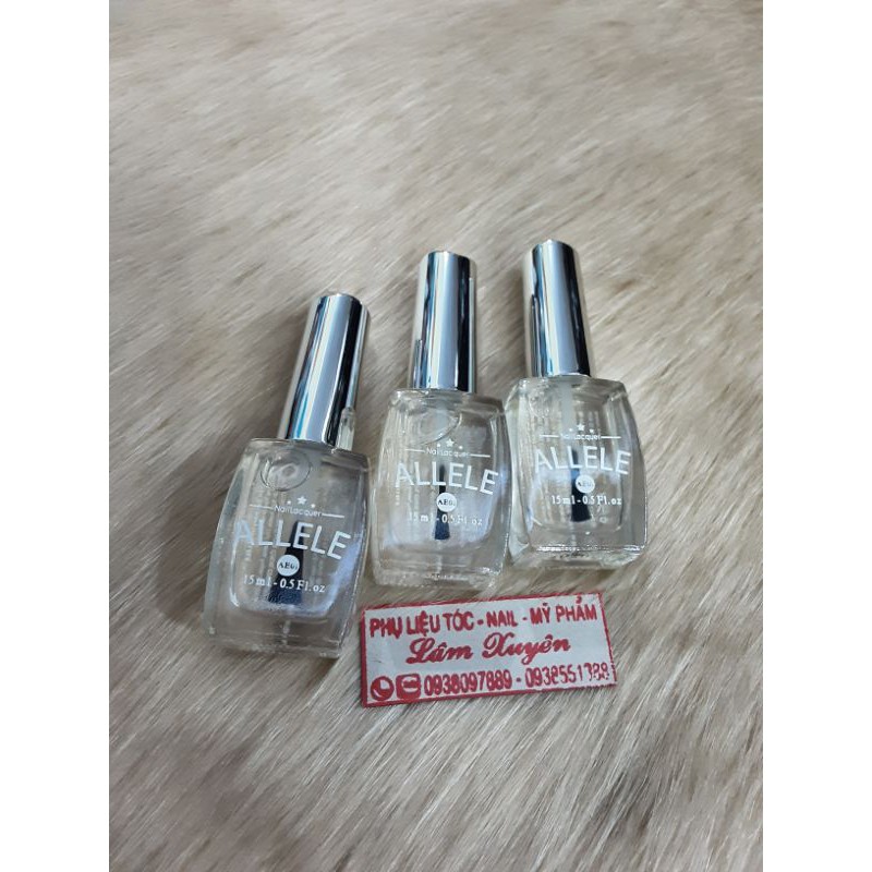 Sơn dưỡng móng tay sơn bóng  trắng bóng hồng ALELE 15ml 💥TẬN GỐC💥nuôi dưỡng móng tay chân sơn nhanh khô, không vàng móng