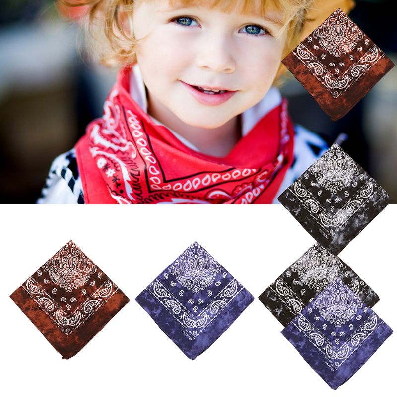 Khăn Quàng Cổ Cotton Họa Tiết Màu Nhuộm Phong Cách Vintage Nhật Bản