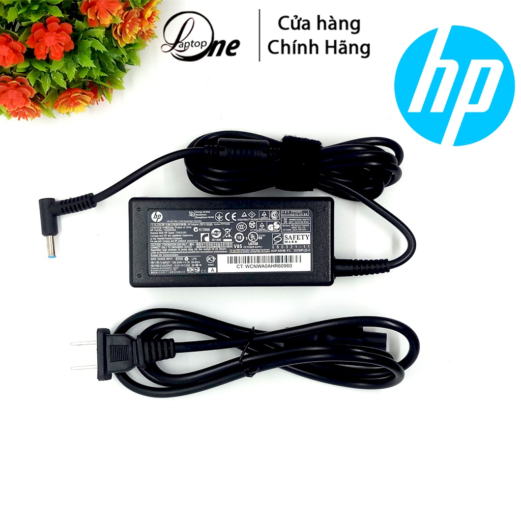 Sạc Laptop HP Chính hãng  chân kim to/nhỏ 18.5V-3.5A / 19V-4.7A / 19.5V-3.33A,sạc HP,  Adapter HP