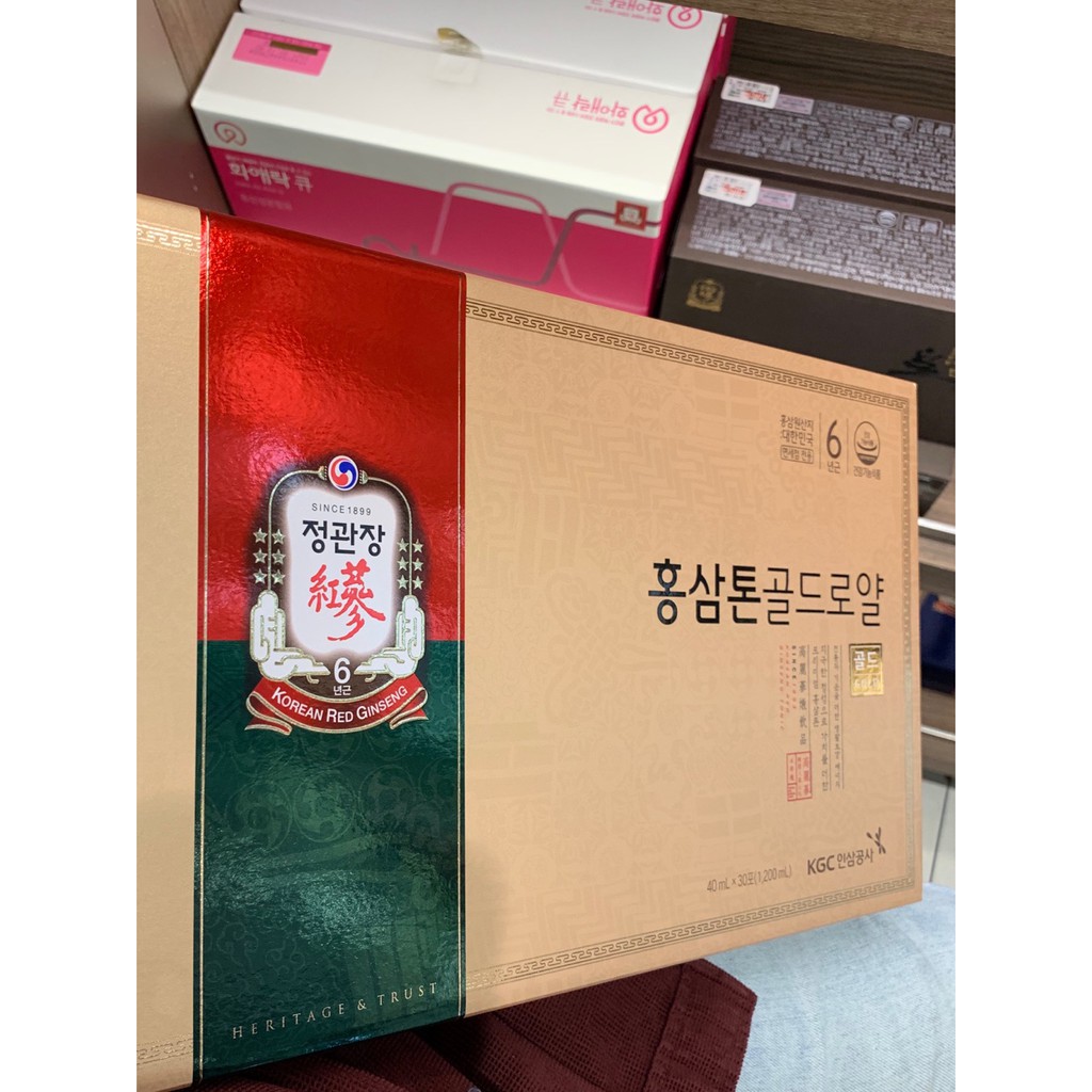 Nước hồng sâm TONIC GOLD KGC 40ml x 30 gói - Cheong Kwan Jang