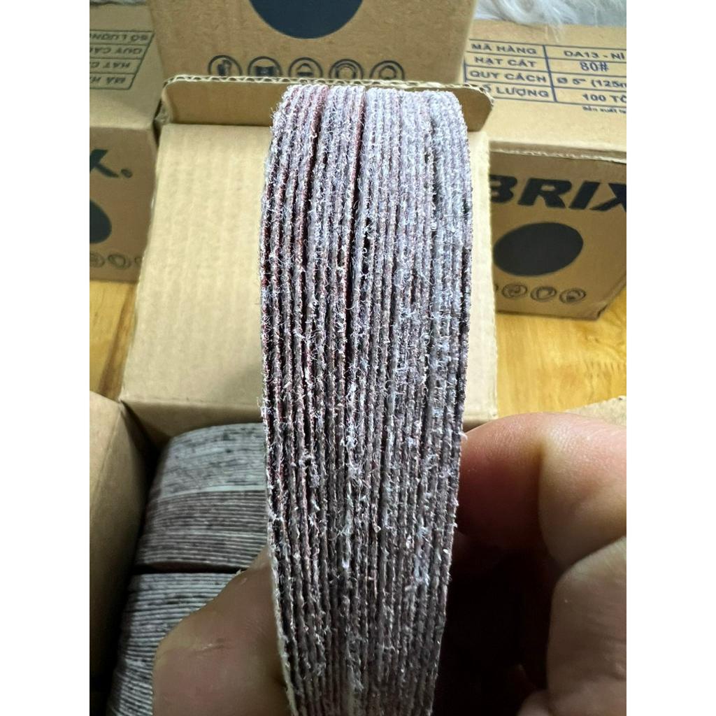 Nhám tròn đế lông brix 5 inch 125mm