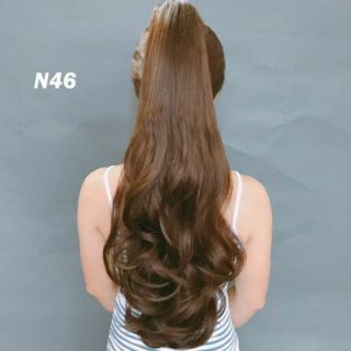 Tóc giả ngoặm đui ngựa xoăn dài n46