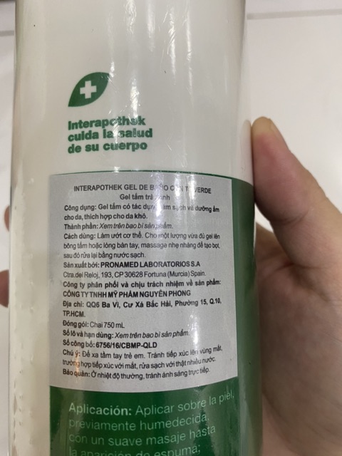 [Date 2022] - Sữa tắm/ Gel tắm IA Tây Ban Nha 750ml 6 mùi Yến Mạch, Lô Hội, Trà Xanh, Spa, Protein Milk | BigBuy360 - bigbuy360.vn