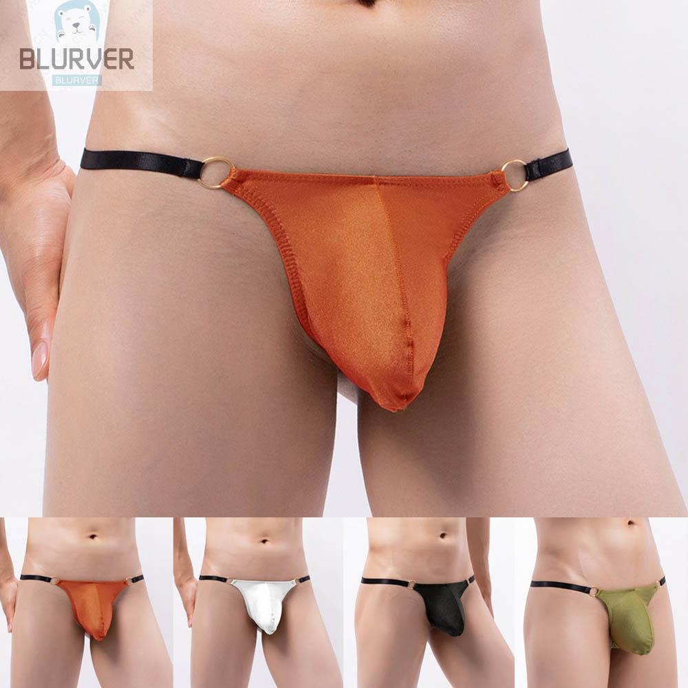 BLURVER~Mens Underwear Briefs Sexy Striped Underpants S~XL Breathable G-string#blueriver