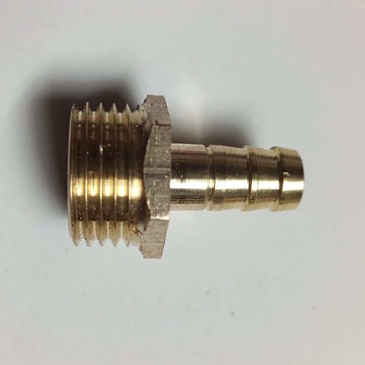 Nối Đuôi Chuột Ren Ngoài 21 Đầu Ra Nối Ống 8,10, 12,14, 16, 18, 20mm Tùy Chọn