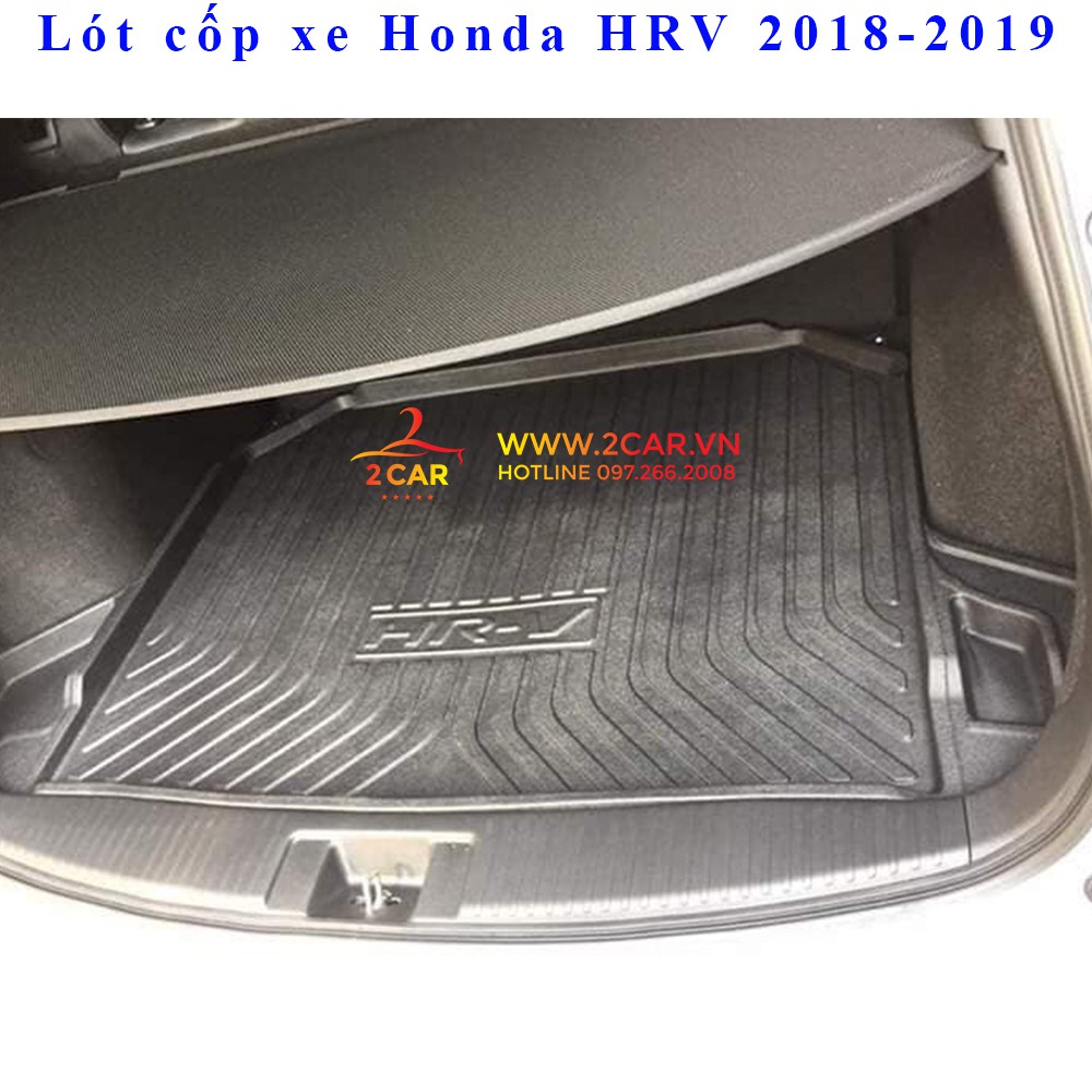 [Mã LIFEAUMAY giảm 10% tối đa 30k đơn 150k] Lót cốp xe Honda HRV 2018 2019 2020 2021 - Hàng nhựa dẻo TPO cao cấp