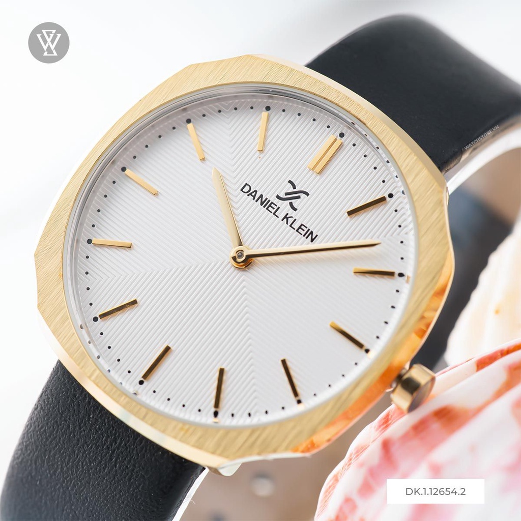 Đồng Hồ Quartz Nữ Daniel Klein WATCHSTORE DK.1.12654.2 Mặt Kính Khoáng 34mm, Dây Da, Vỏ Thép Không Gỉ