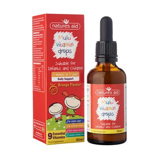 Vitamin cho bé biếng ăn Multi Vitamin Drop Natures Aid 50ml - BM3