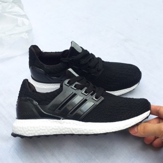 Ultra boost đen đế trắng