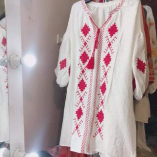 Váy vintage Thêu Thổ Cẩm