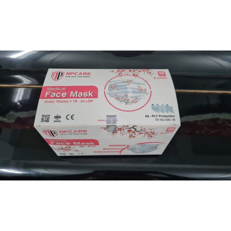 Khẩu trang hoa anh đào 4 lớp