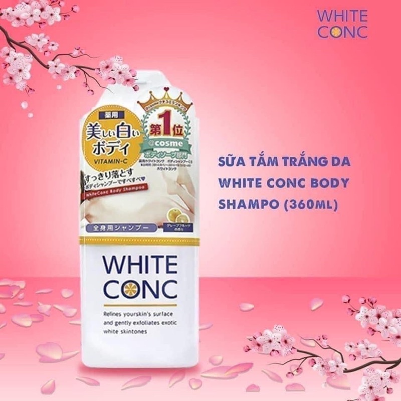 [Hàng Nhật] Sữa tắm trắng mịn da White Conc Body nhật bản (Japan)