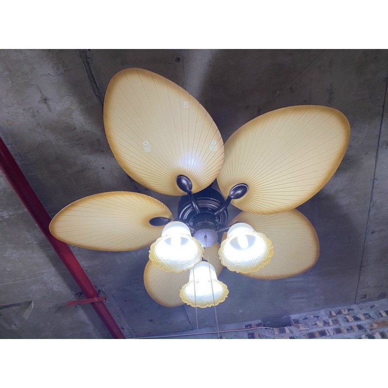 Đèn quạt vân gỗ hiện đại