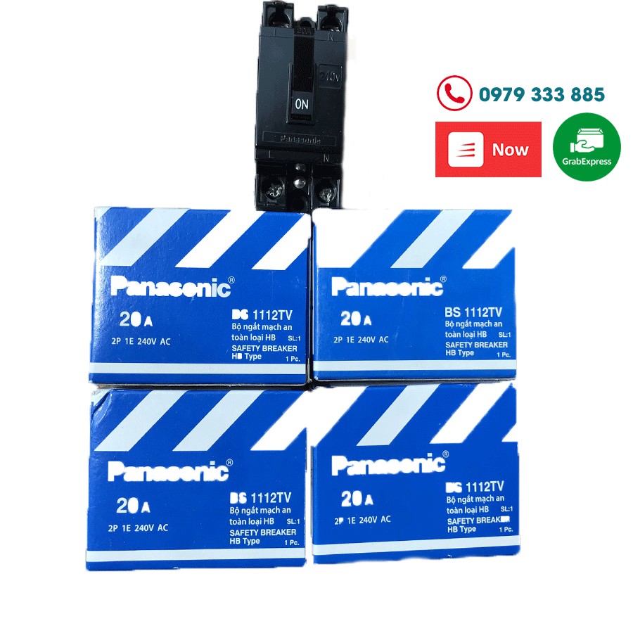 Aptomat Panasonic 2 pha 20A - Dùng Cho Bếp Điện