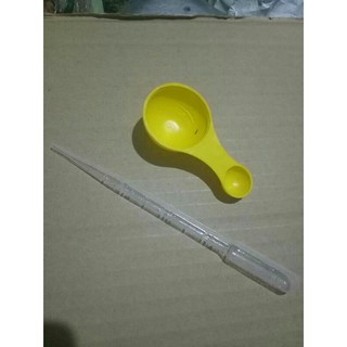 Bộ muỗng và ống đong phân thuốc ml, gram