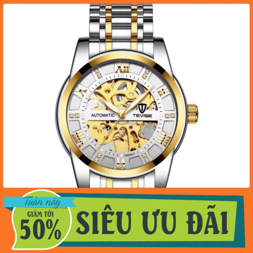 SIÊU PHẨM Đồng hồ cơ nam Tevise chính hãng cao cấp mã mới đủ màu (tặng kèm hộp) HÀNG CỰC CHẤT