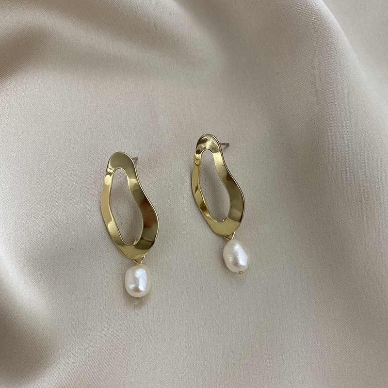 Đôi Bông Tai Dáng Dài Bằng Bạc 925 Họa Tiết Hình Học Thời Trang Cho Nữ