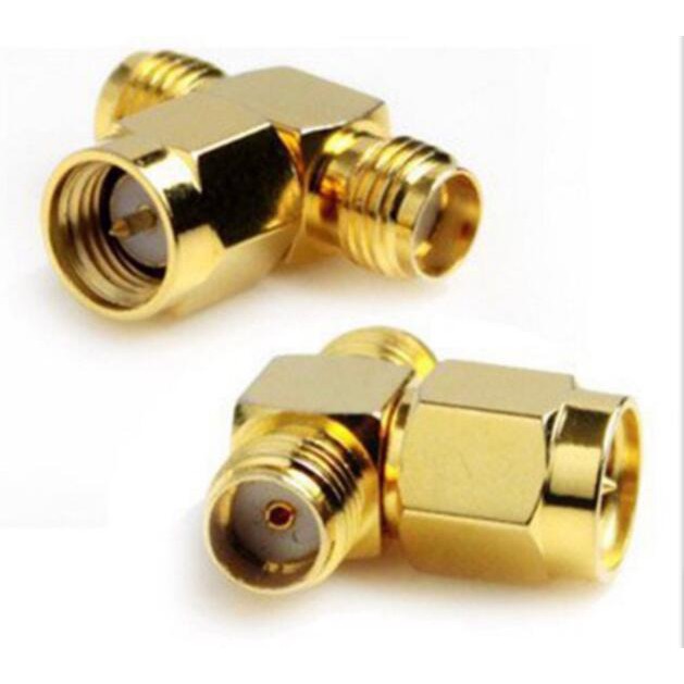 Đầu chia tín hiệu cho Anten chuẩn SMA chữ T 1 ra 2