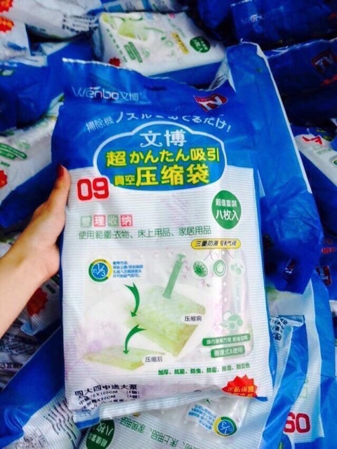 Túi Hút Chân Không Kèm Bơm Tay về hàng