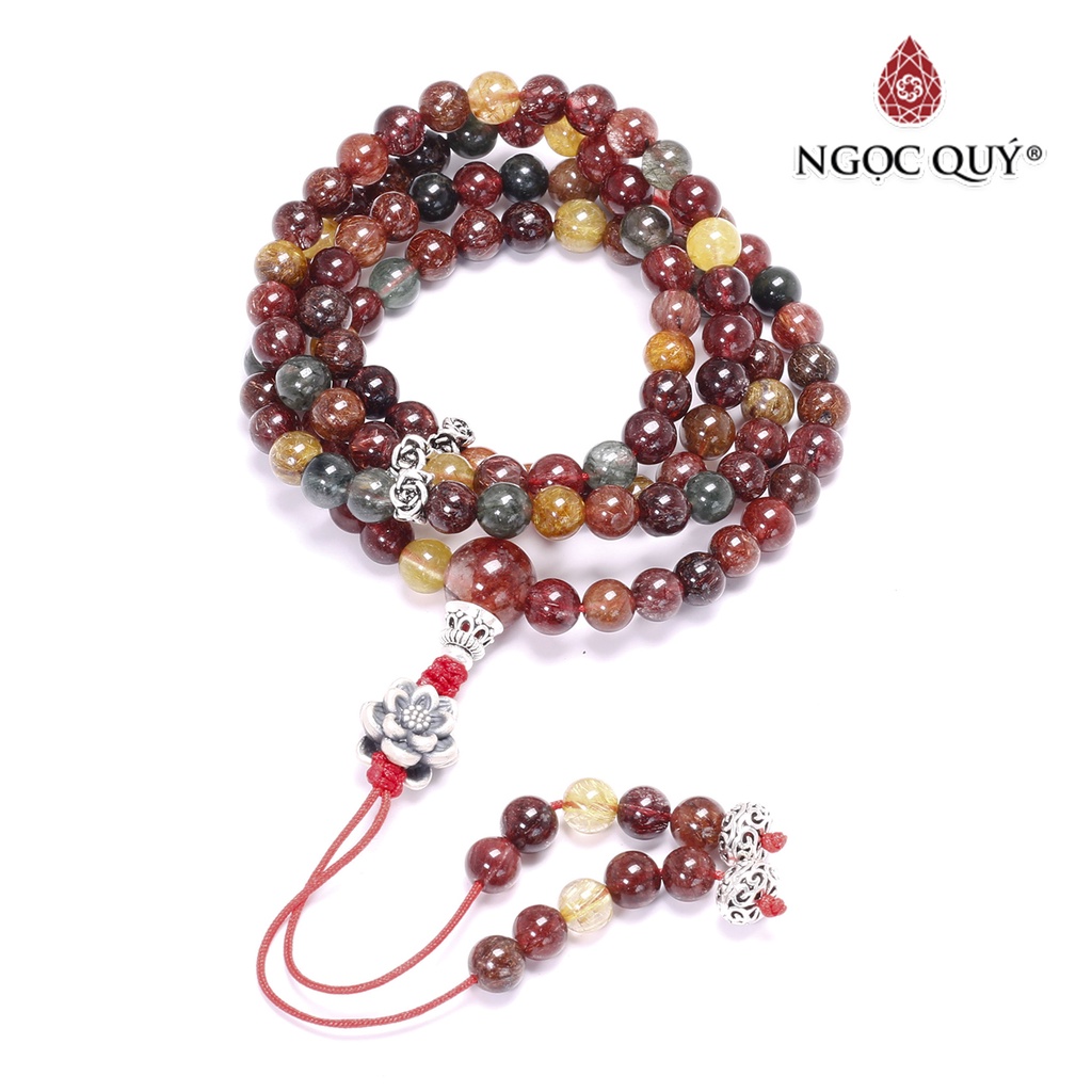 Chuỗi 108 hạt TA tóc tam tài - Ngọc Quý