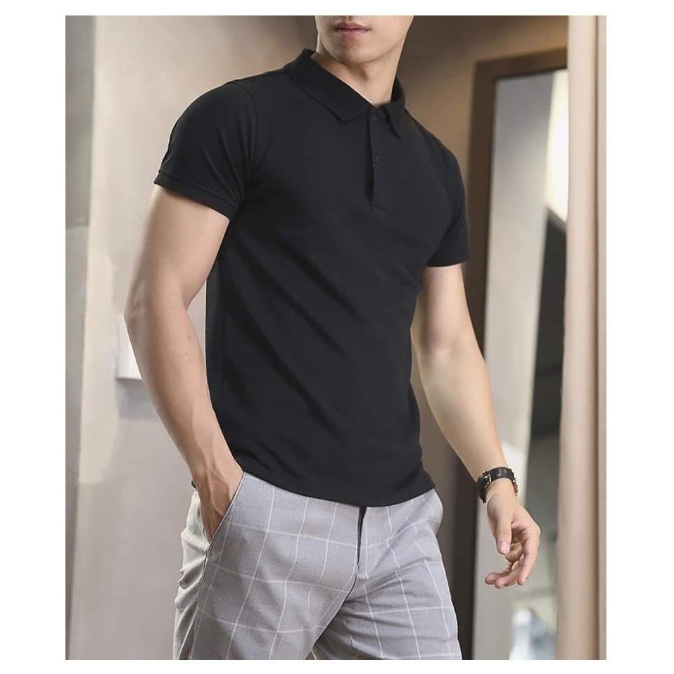 Áo phông ngắn tay PoLo nam,Áo phông, thun cộc tay,thun tay lỡ cổ bẻ chất cotton 8 mầu, dáng phù hợp với nhiều lứa tuổi