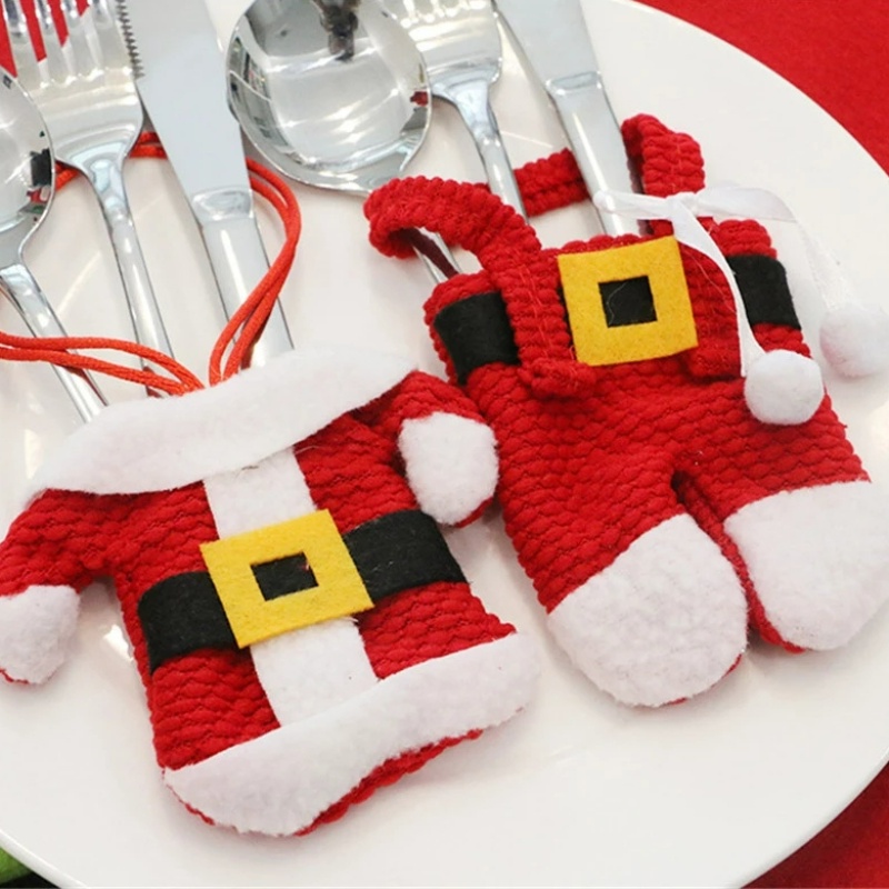 Túi Đựng Muỗng Nĩa / Dao Hình Ông Già Noel / Người Tuyết / Tuần Lộc Giáng Sinh