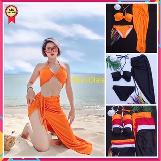 Bikini cách tân, đồ bơi nữ cách tân phối chân váy sexy kín đáo