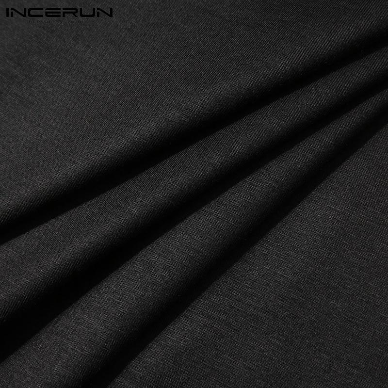 Áo INCERUN không tay in họa tiết hoa thời trang cho nam