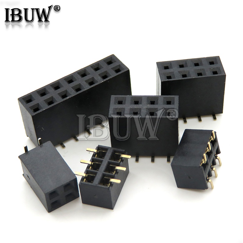 Bộ 10 Đầu Nối PCB 2 * 2/3/4/6/10/12/16/20/40Pin 2.54mm