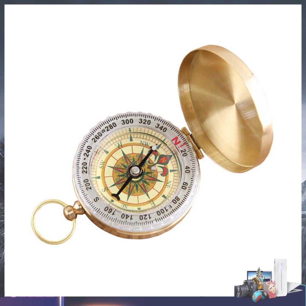 La bàn mini phát sáng chất liệu đồng cao cấp