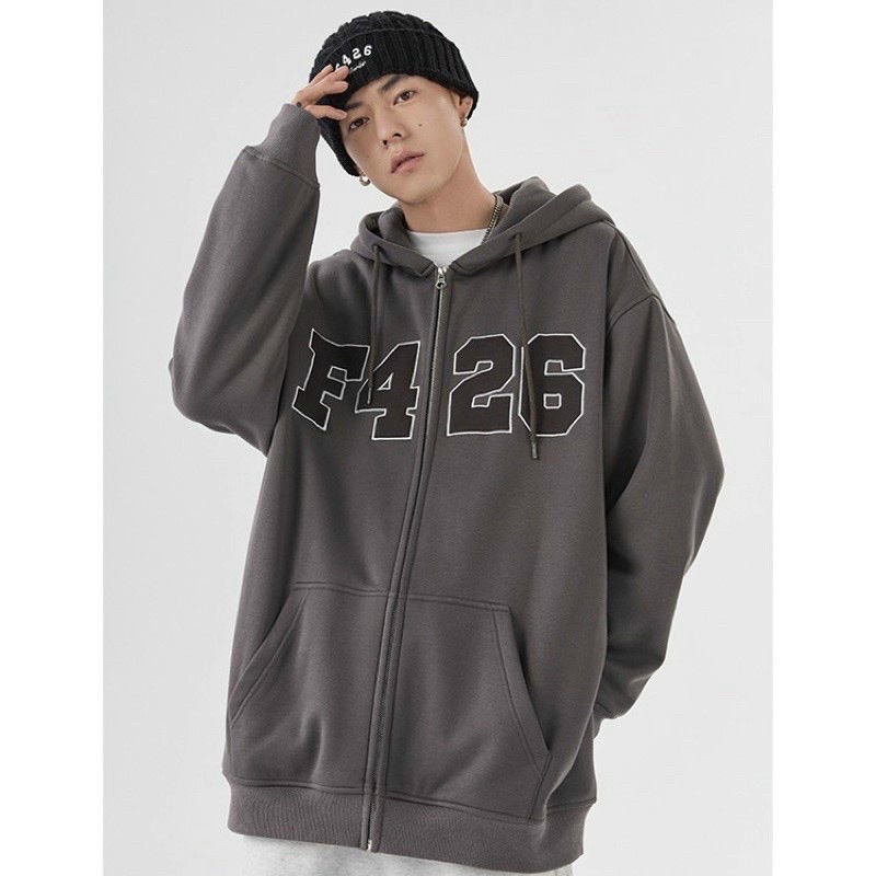 Áo Hoodie nam nữ Thêu Chữ F4-26 cực đẹp, chất nỉ dày dặn, hợp làm áo cặp