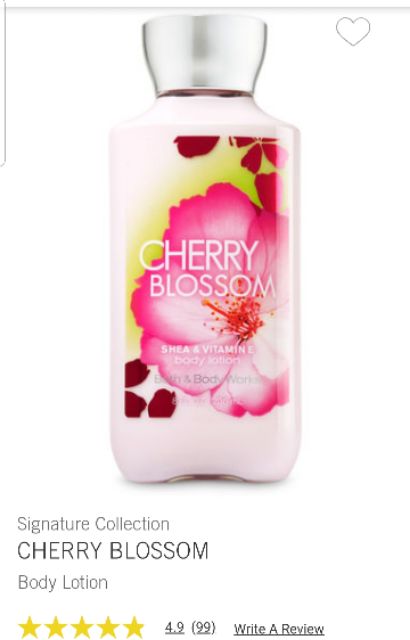 SALE 170K Sữa Dưỡng Thể Bath & Body Japanese Cherry Blossom Works Shea & Vitamin E