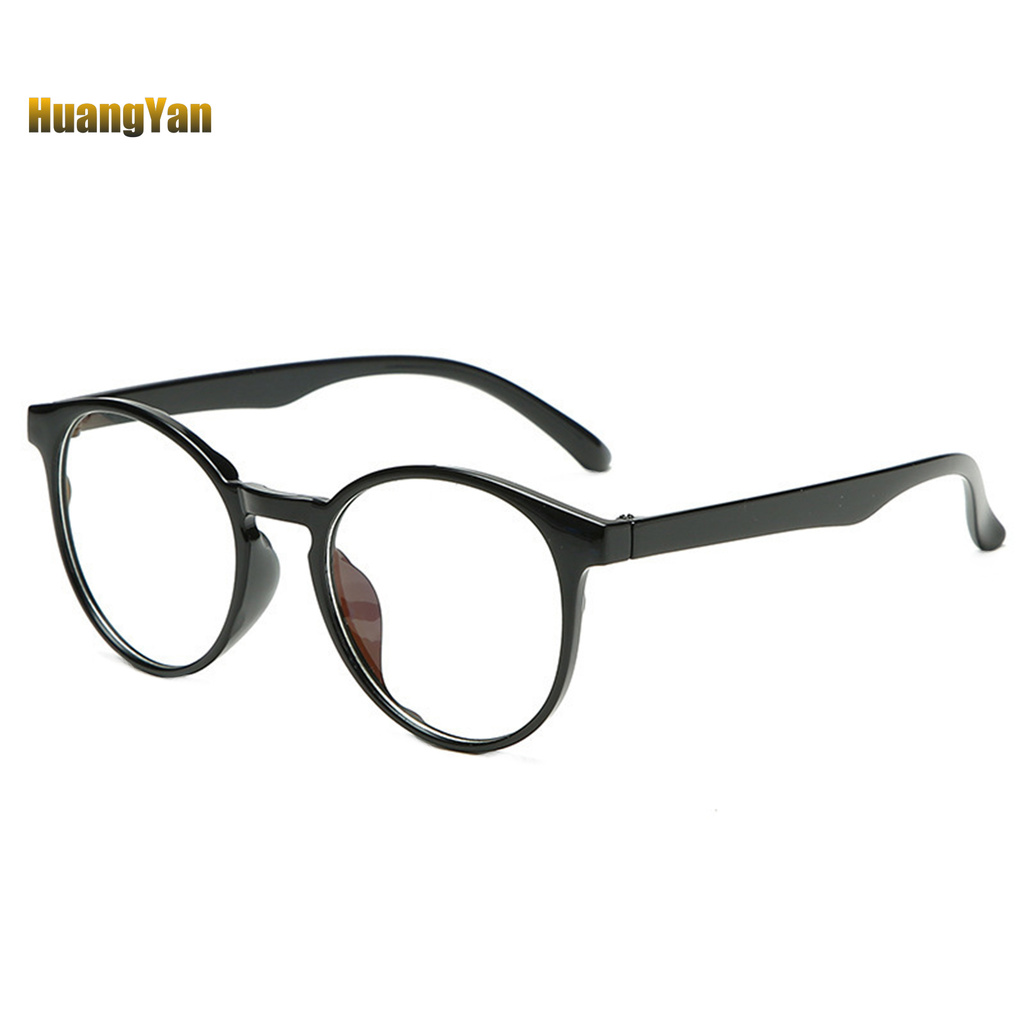 *YANJIN* Retro Blue Light Blocking Glasses Unisex Flat Anti Fatigue Decorative Eyeglasses