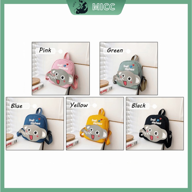 Balo họa tiết chú voi hoạt hình xinh xắn cho bé