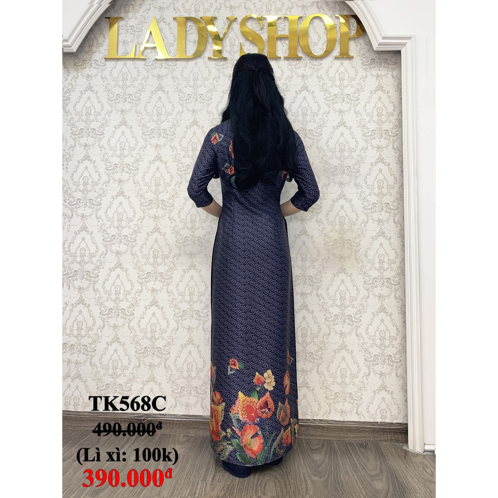 Áo dài trung niên cao cấp Áo dài Lụa Ladyshop TK568