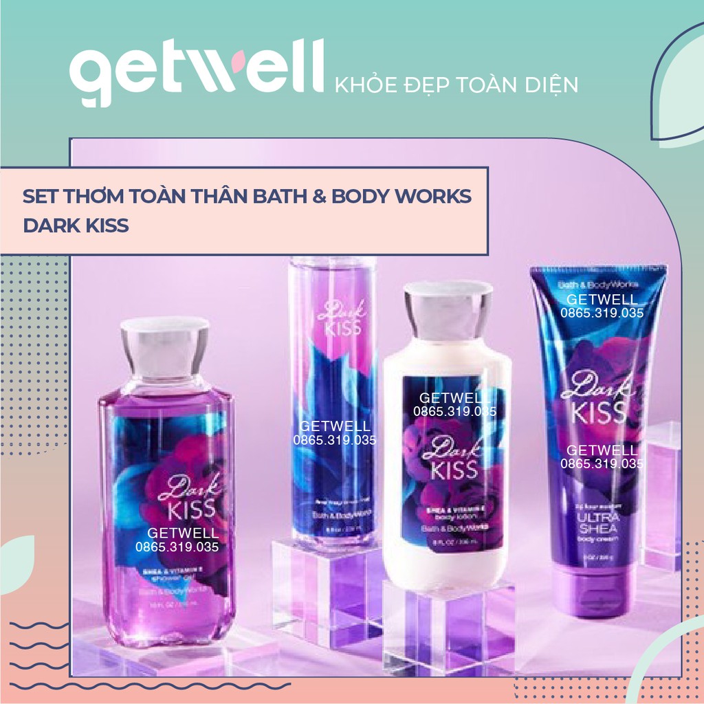 DARK KISS | Sản Phẩm Tắm Dưỡng Xịt Thơm Toàn Thân Bath & Body Works