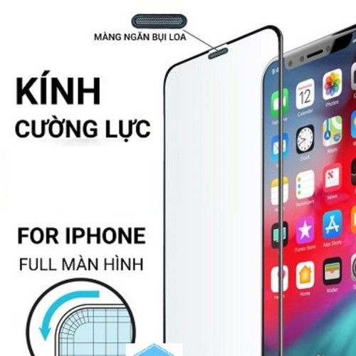 [Chống Bụi]Kính Cường lực IPhone full màn 9D chống bụi màng loa cao cấp Tê Giác /KingKong IPhone 6 đến 12 PROMAX