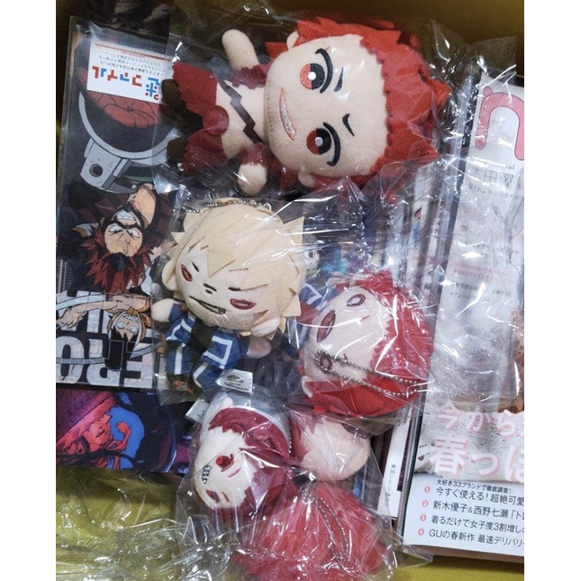 [CÓ SẴN] [TÁCH SET] Goods bông nitotan plush mochi manjyu móc khoá Kirishima My hero academia chính hãng Nhật Bản