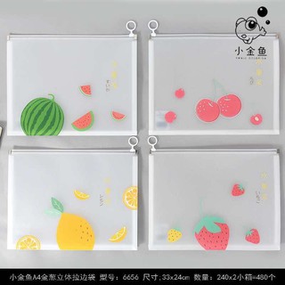Túi đựng bài kiểm tra khoá Zip A4