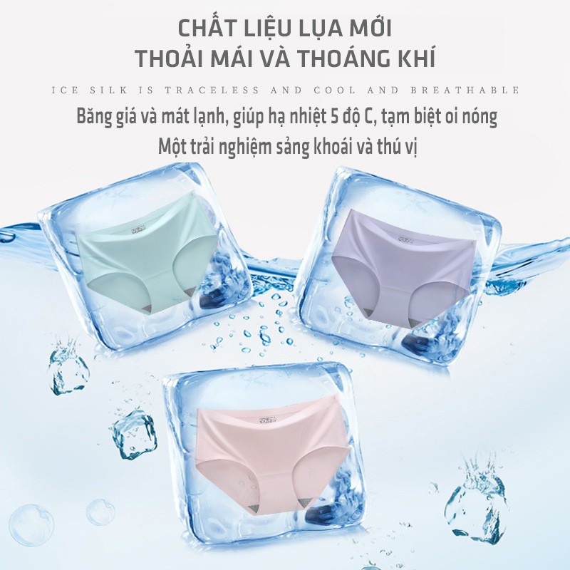 Quần lót nữ đúc su thun lạnh không đường may mềm mại QL02 | BigBuy360 - bigbuy360.vn