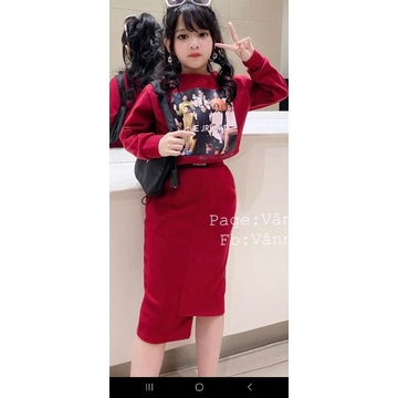 bộ nỉ đỏ đô cho bé18_30kg