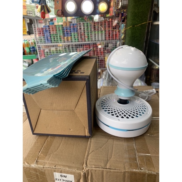 Quạt trần mini 5 cánh, quạt em bé, chất liệu nhựa bền đẹp