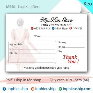Phiếu giao có keo 500 tờ (MS40)