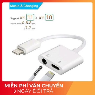 Jack chia tai nghe và sạc ( Lightning to 3.5mm Adater) J-009