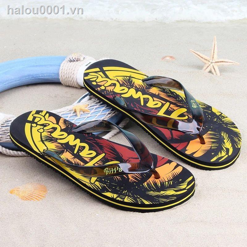 ✿Ready stock✿  Hekou imported Vietnam Pingxian bitis men s shoes summer outdoor flat beach flip flops Hawaiian style sandals